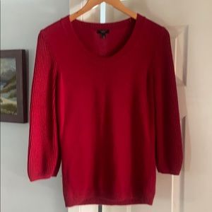 Red Angora Blend Sweater